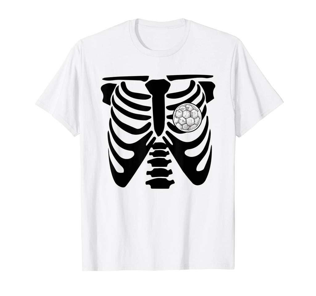 Soccer Game Day Skeleton Soccer T-Shirt - Aesthetic Graphic for Adults