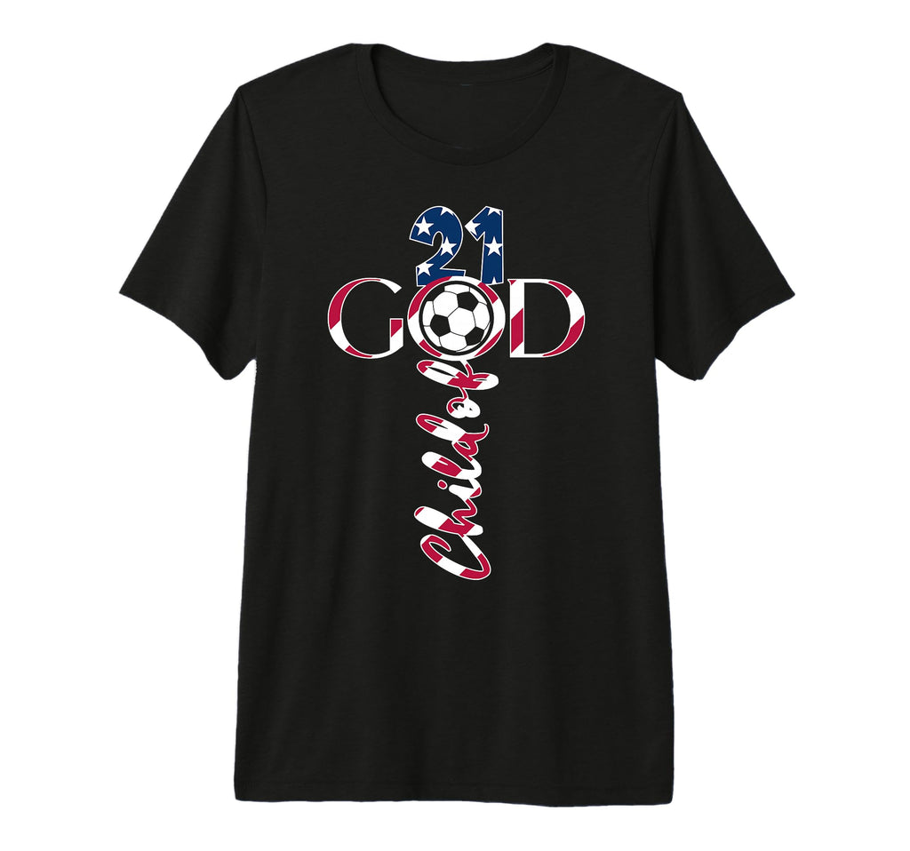 Jesus 21 Years Child God Soccer 21St T-Shirt - Trendy Graphic Men Women