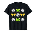 Soccer Balls Bows Womens Soccer Player T-Shirt - Streetwear Style Unisex