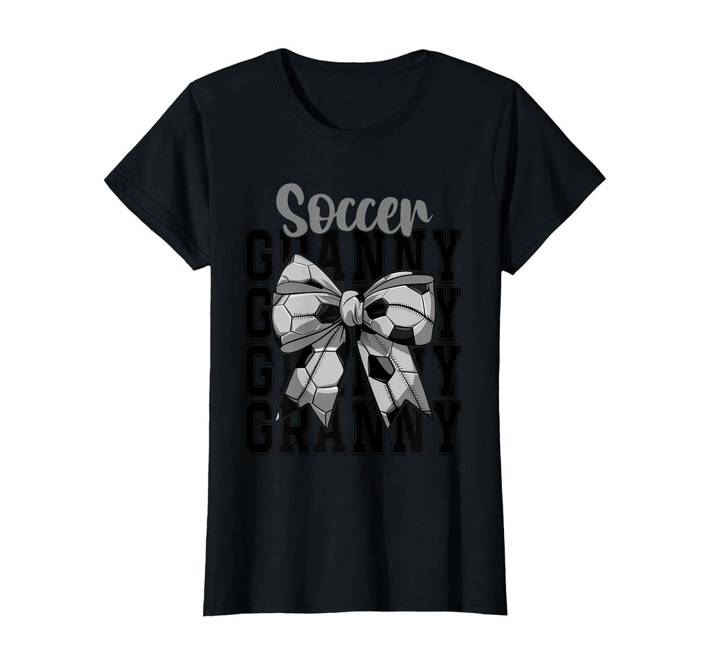 Soccer Granny Coquette Bow Biggest Fan T-Shirt - Fun Novelty Design Unisex
