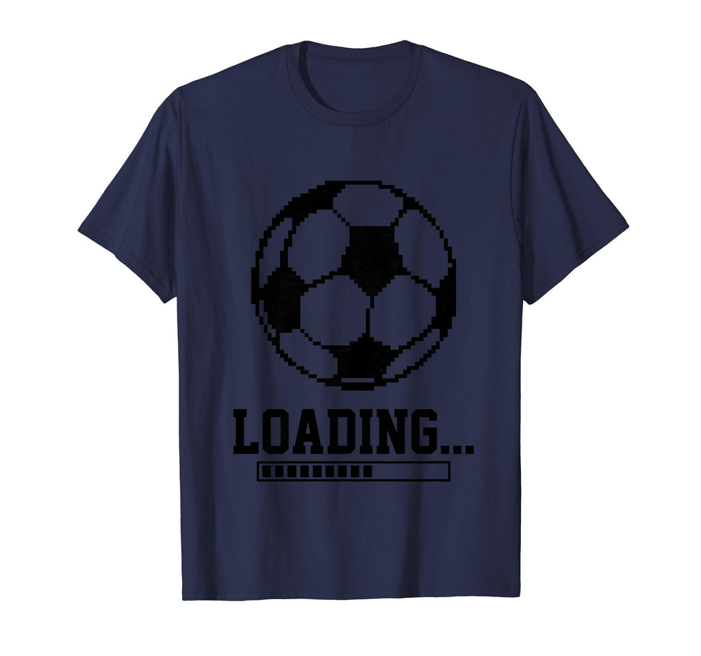 Loading Pixelated Soccer Ball Gamer T-Shirt - Unique Graphic Men Women