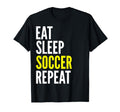 Soccer Player Funny Eat Sleep Soccer T-Shirt - Unique Graphic Men Women
