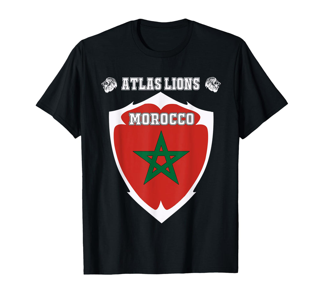 Morocco Flag Moroccan Soccer Morocco T-Shirt - Aesthetic Graphic Unisex