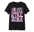 My Soccer Era Groovy Soccer Tri Blend T-Shirt - Minimalist Print Men Women