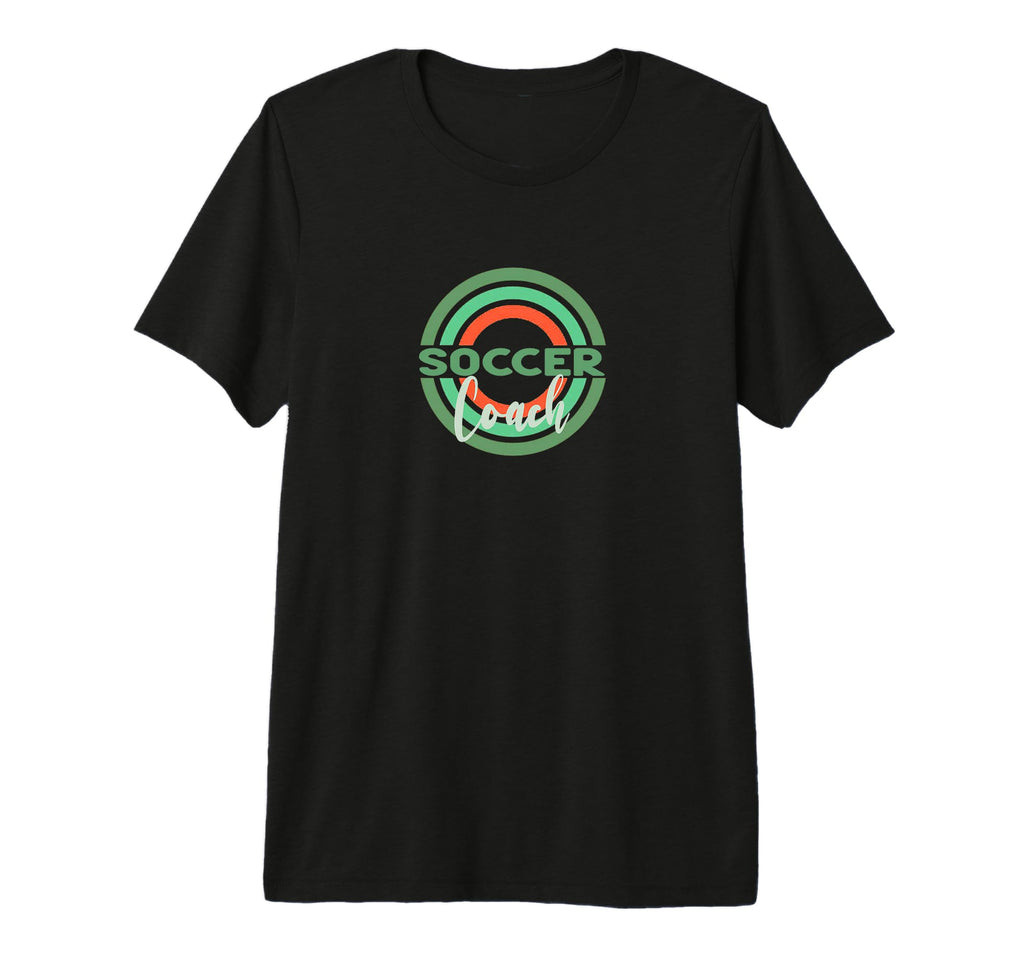 Soccer Coach Modern Soccer Circles T-Shirt - Custom Art Print for Adults