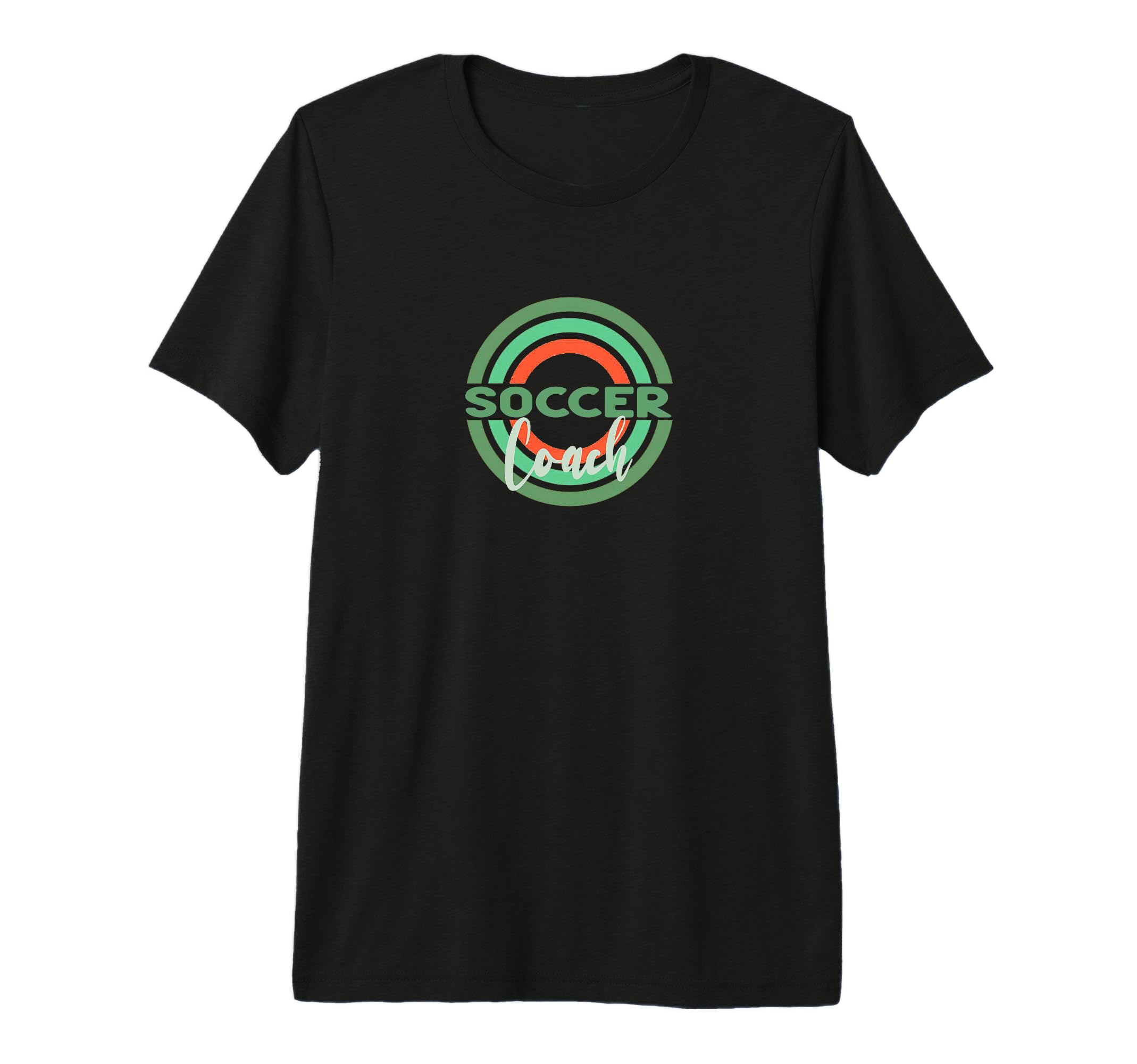 Soccer Coach Modern Soccer Circles T-Shirt - Custom Art Print for Adults