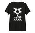 Soccer Nana Heart Funny Soccer T-Shirt - Casual Everyday Wear Men Women