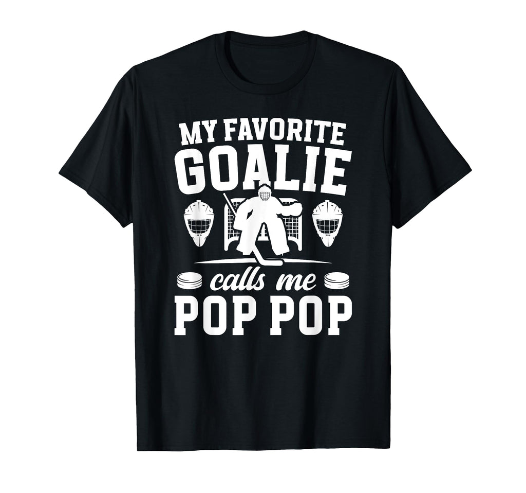 Proud Hockey Goalie Pop Pop Ice Hockey T-Shirt - Unique Graphic for Adults
