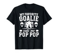Proud Hockey Goalie Pop Pop Ice Hockey T-Shirt - Unique Graphic for Adults