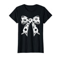 Womens Soccer Coquette Bow Soccer T-Shirt - Casual Everyday Wear Men Women