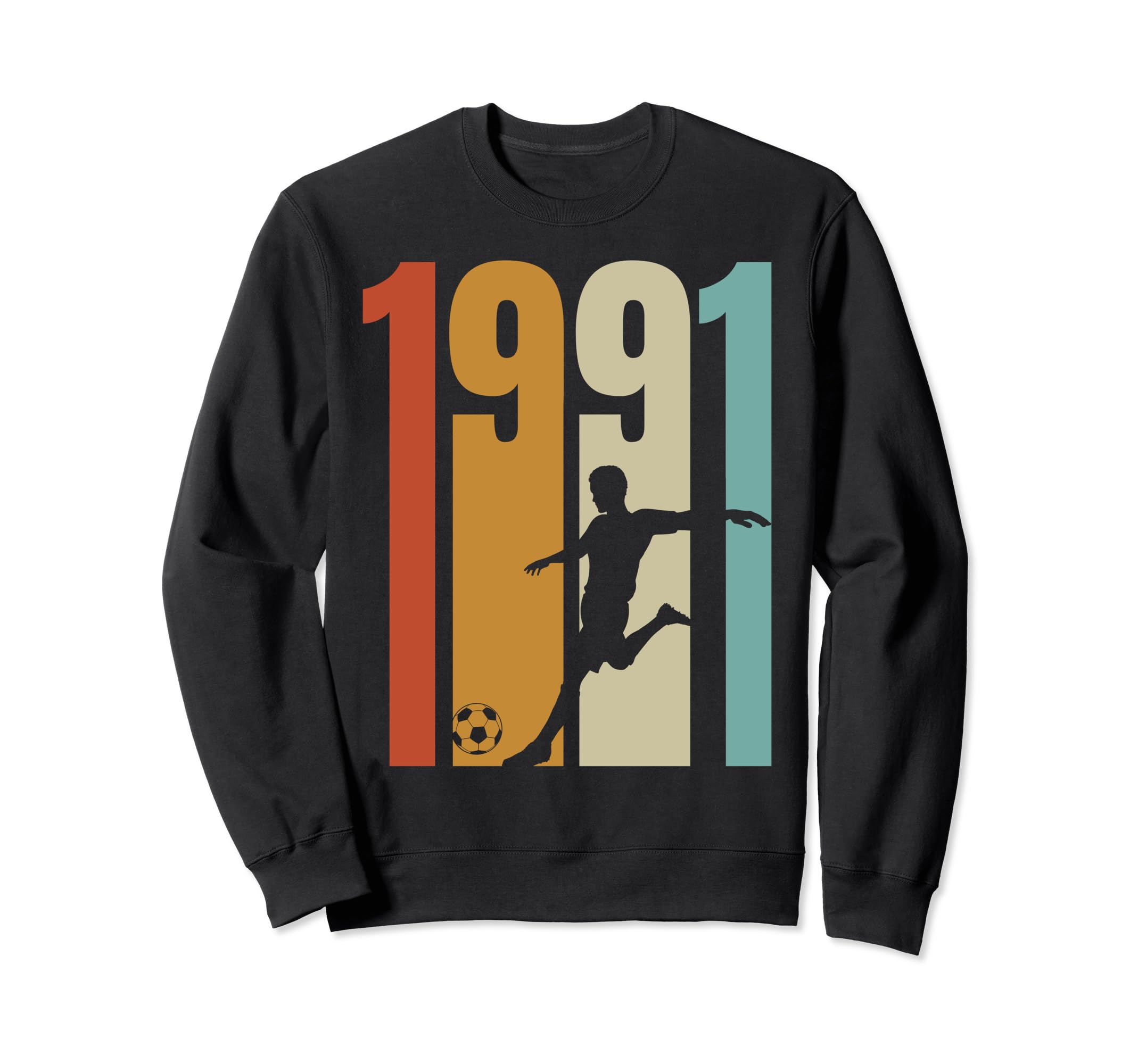 1991 Soccer Player Sweatshirt - Aesthetic Graphic Unisex