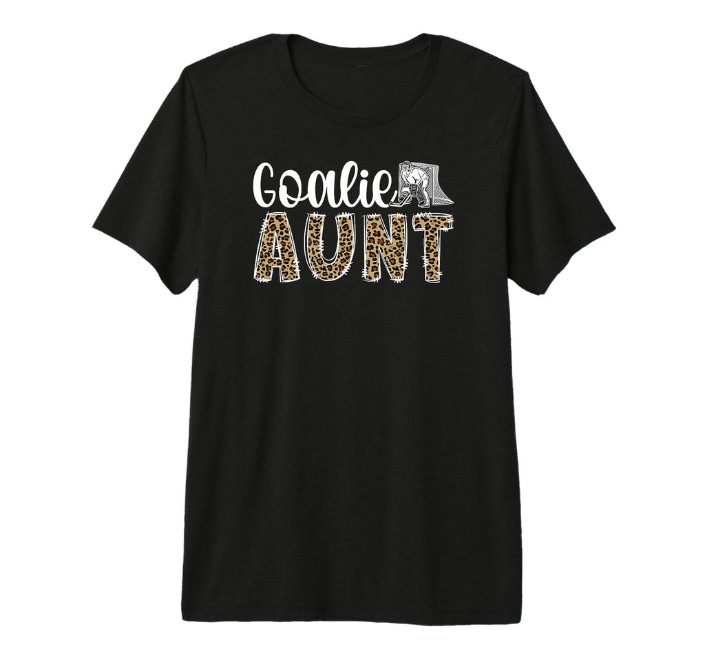 Ice Hockey Goalie Aunt Hockey Keeper Aunt T-Shirt - Novelty Apparel Unisex
