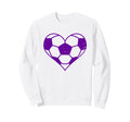 Soccer Heart Funny Soccer Player Sweatshirt - Streetwear Style for Adults