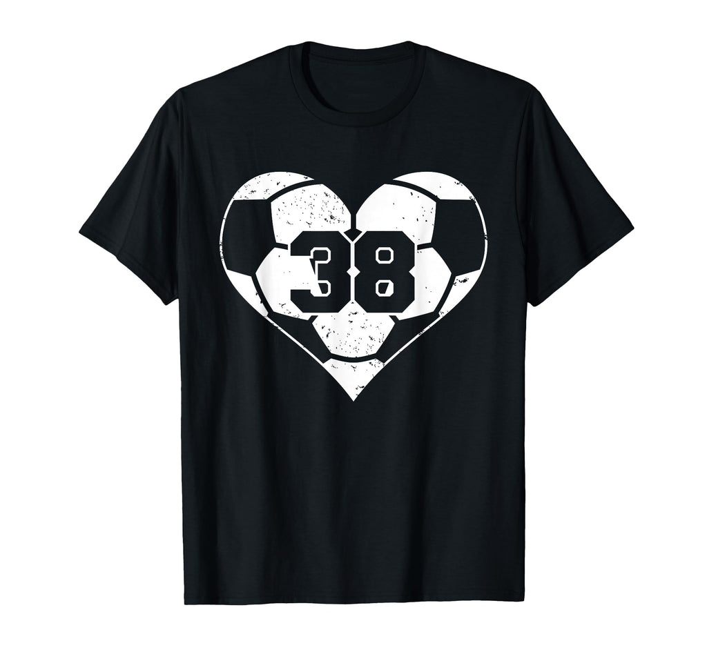 Soccer Number 38 Jersey Funny Soccer T-Shirt - Minimalist Print Men Women
