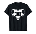 Soccer Number 38 Jersey Funny Soccer T-Shirt - Minimalist Print Men Women