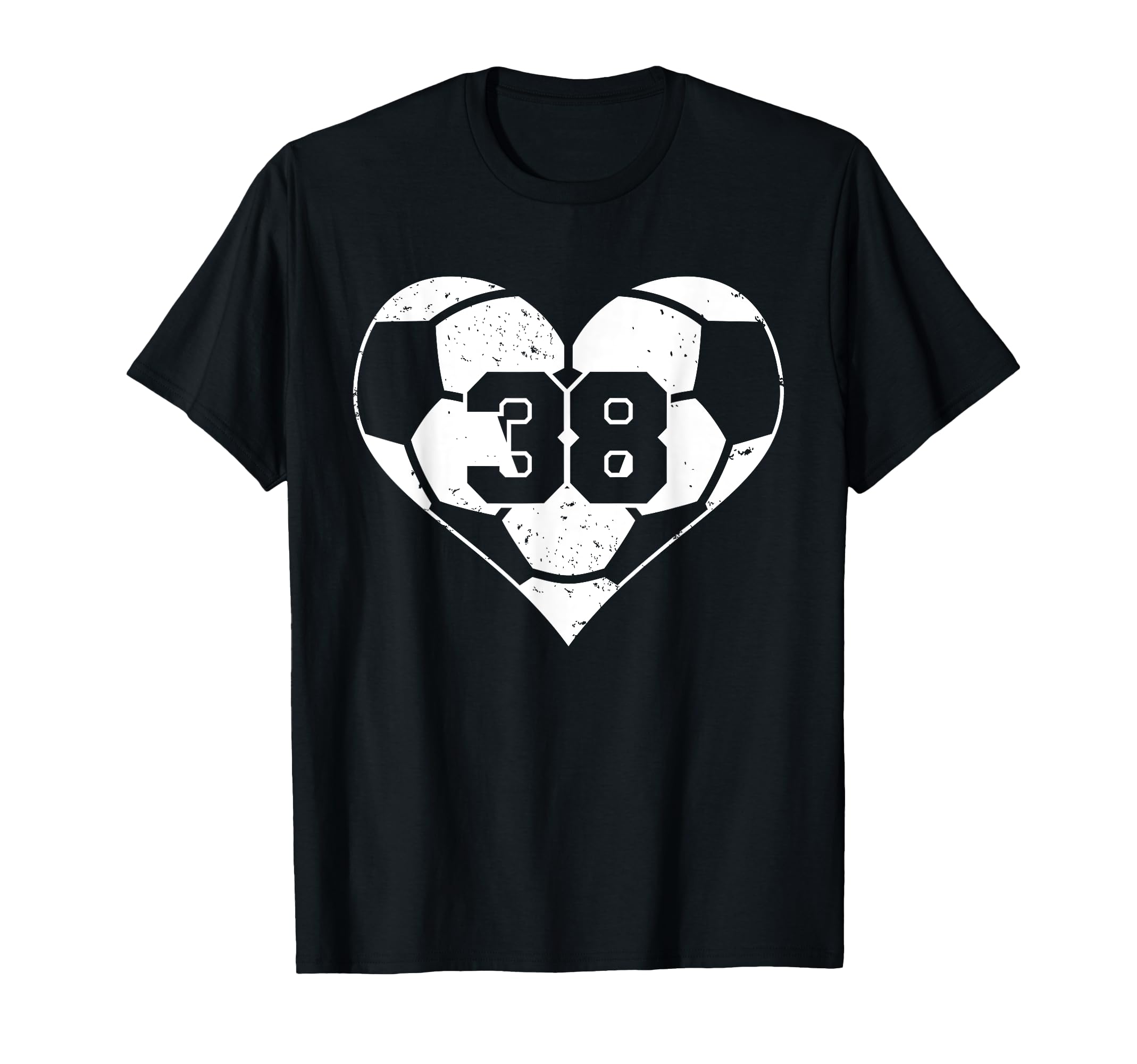 Soccer Number 38 Jersey Funny Soccer T-Shirt - Minimalist Print Men Women