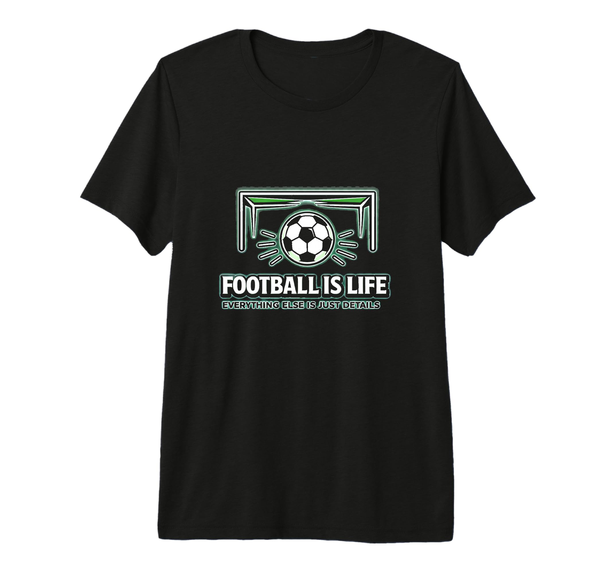 Football Is Life Goal Hmfl Brand T-Shirt - Fun Novelty Design Men Women