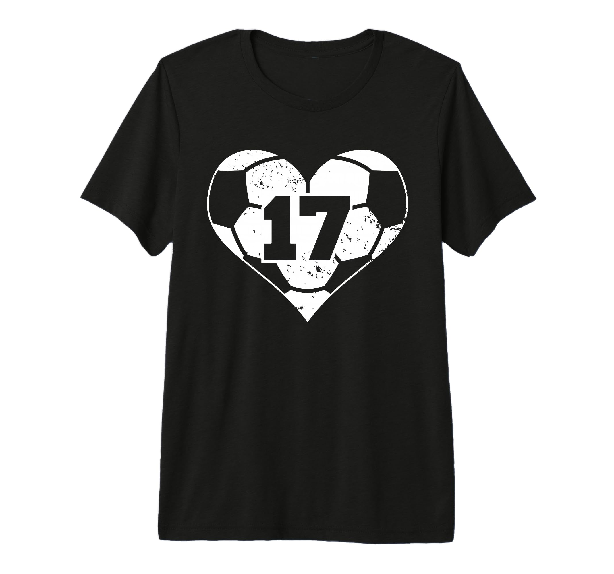 Soccer Number 17 Jersey Funny Soccer T-Shirt - Casual Everyday Wear Unisex