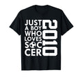 2010 Just Who Loves Soccer 16Th Birthday T-Shirt - Graphic Print for Adults