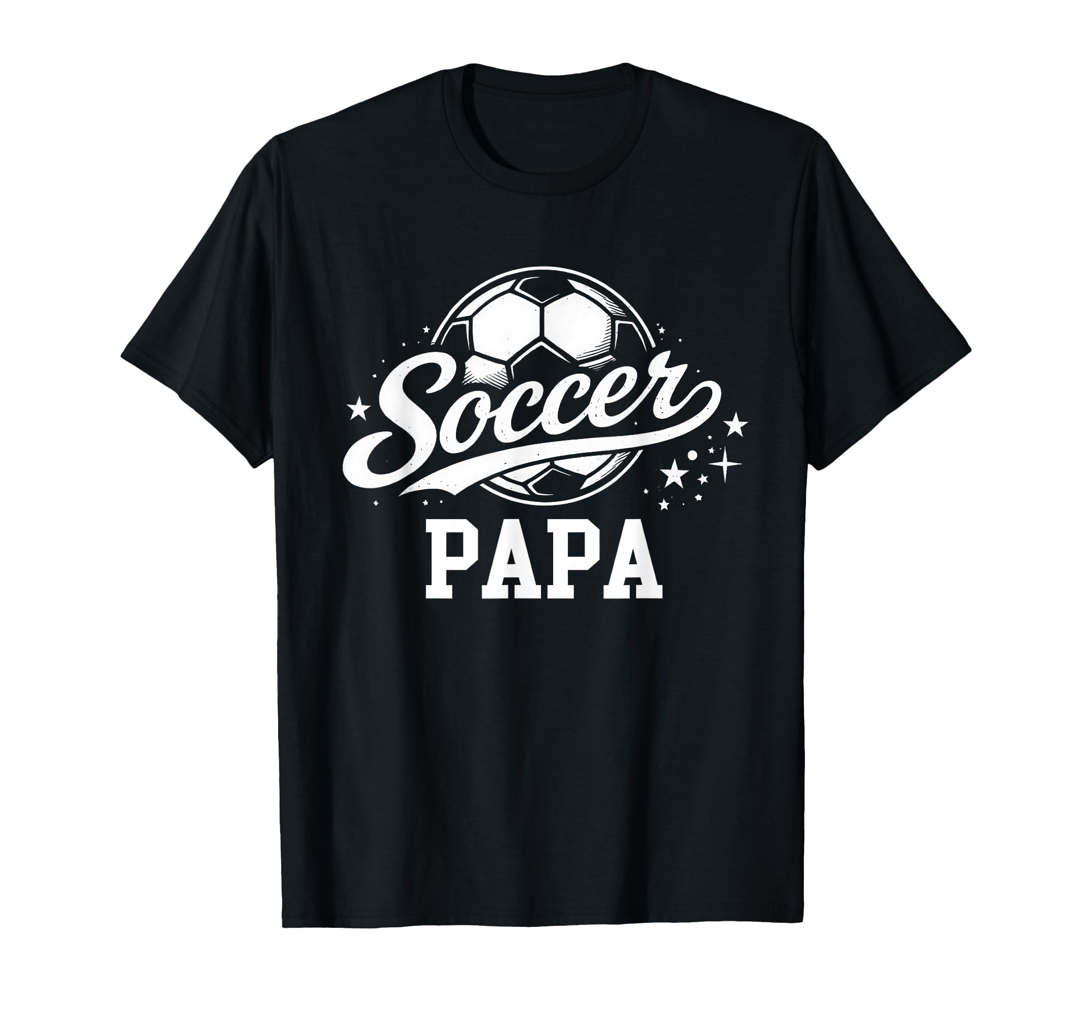 Soccer Papa Soccer Ball Dad Daddy T-Shirt - Streetwear Style Unisex