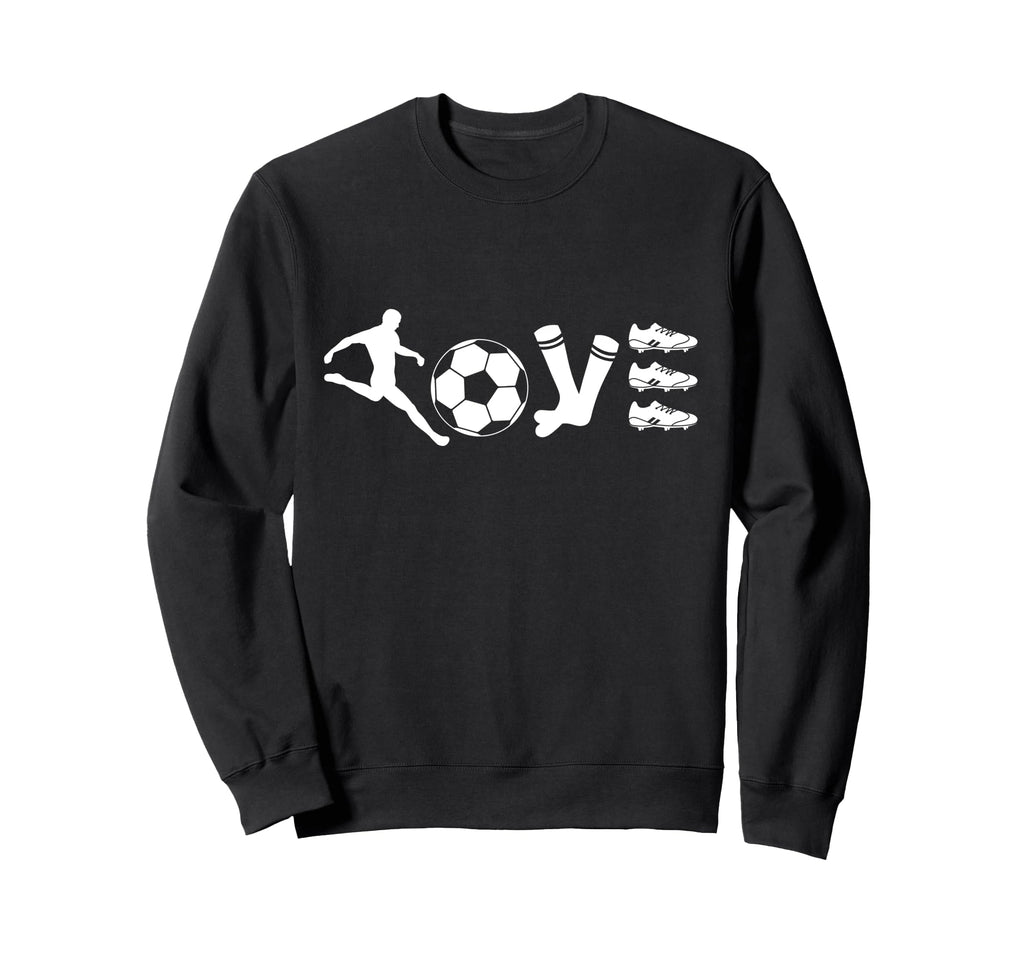 Love Soccer Soccer Player Ball Sweatshirt - Fun Novelty Design for Adults