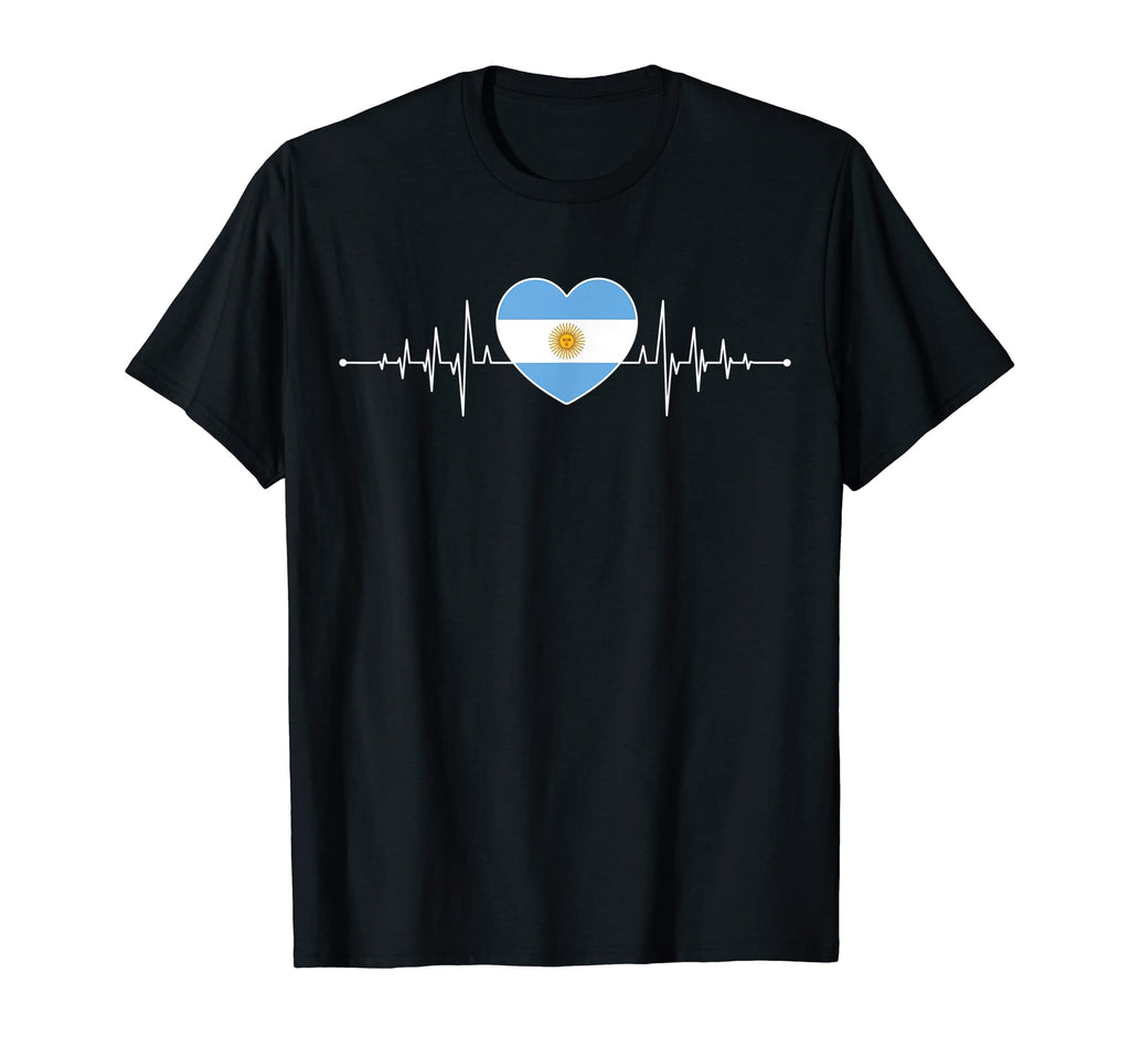 Argentina Heartbeat Argentinian T-Shirt - Casual Everyday Wear Men Women