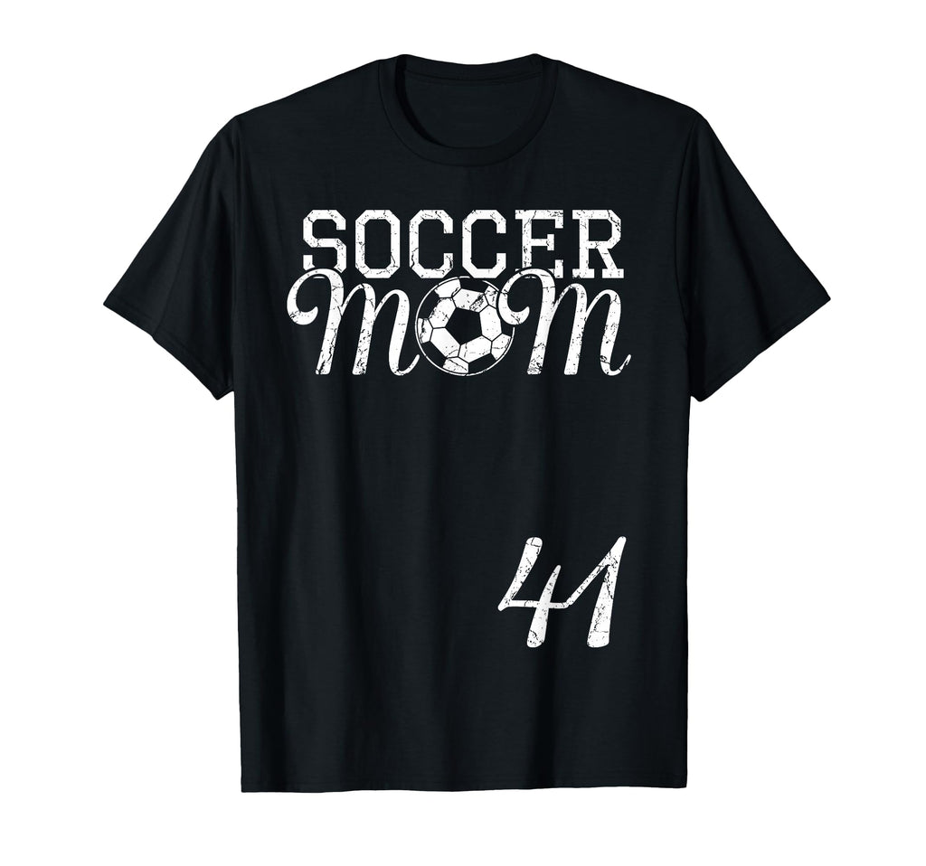 Soccer Mom Jersey Number 41 Favorite T-Shirt - Minimalist Print for Adults