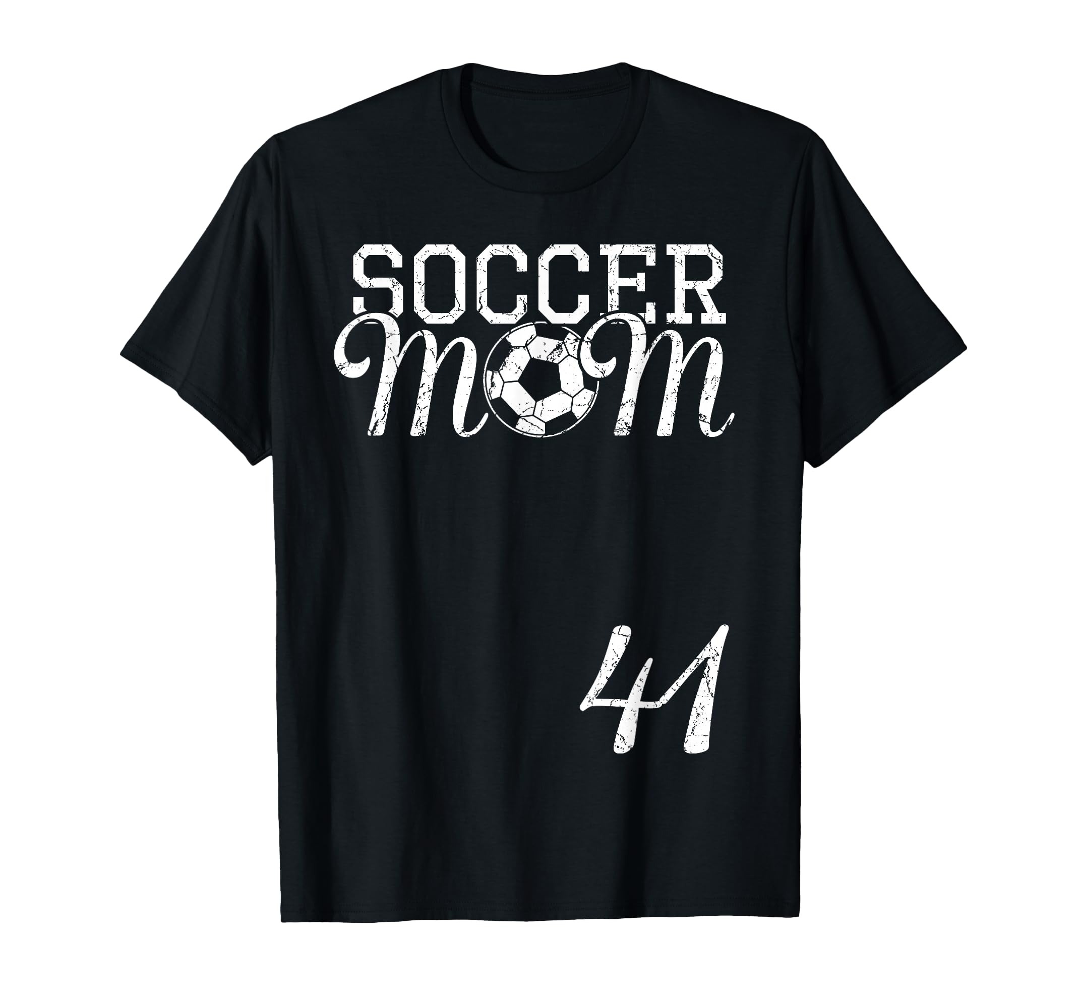 Soccer Mom Jersey Number 41 Favorite T-Shirt - Minimalist Print for Adults