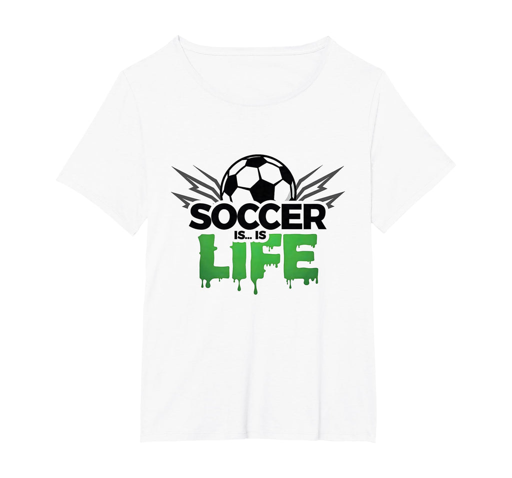 Soccer Is Life Passionate Fan Sports T-Shirt - Minimalist Print Unisex