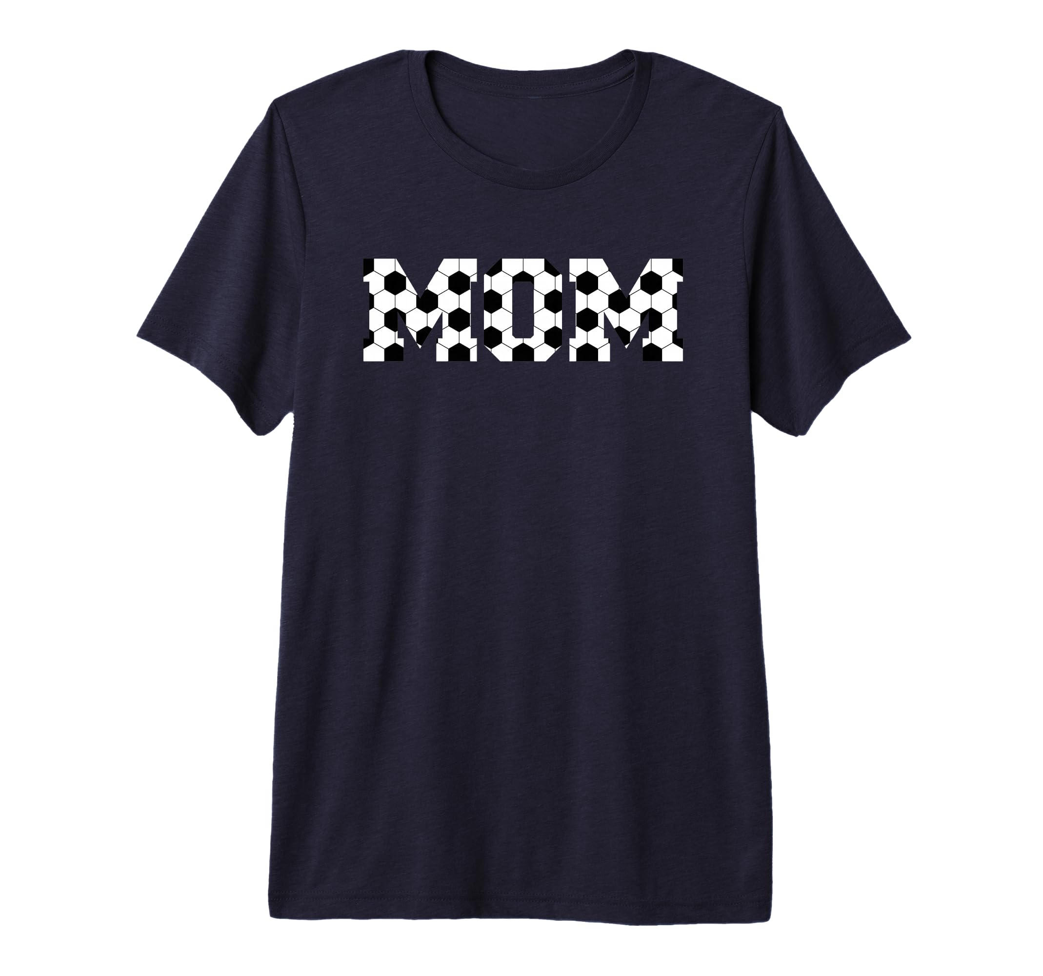 Womens Soccer Mom Spellout Tri Blend T-Shirt - Novelty Apparel for Adults