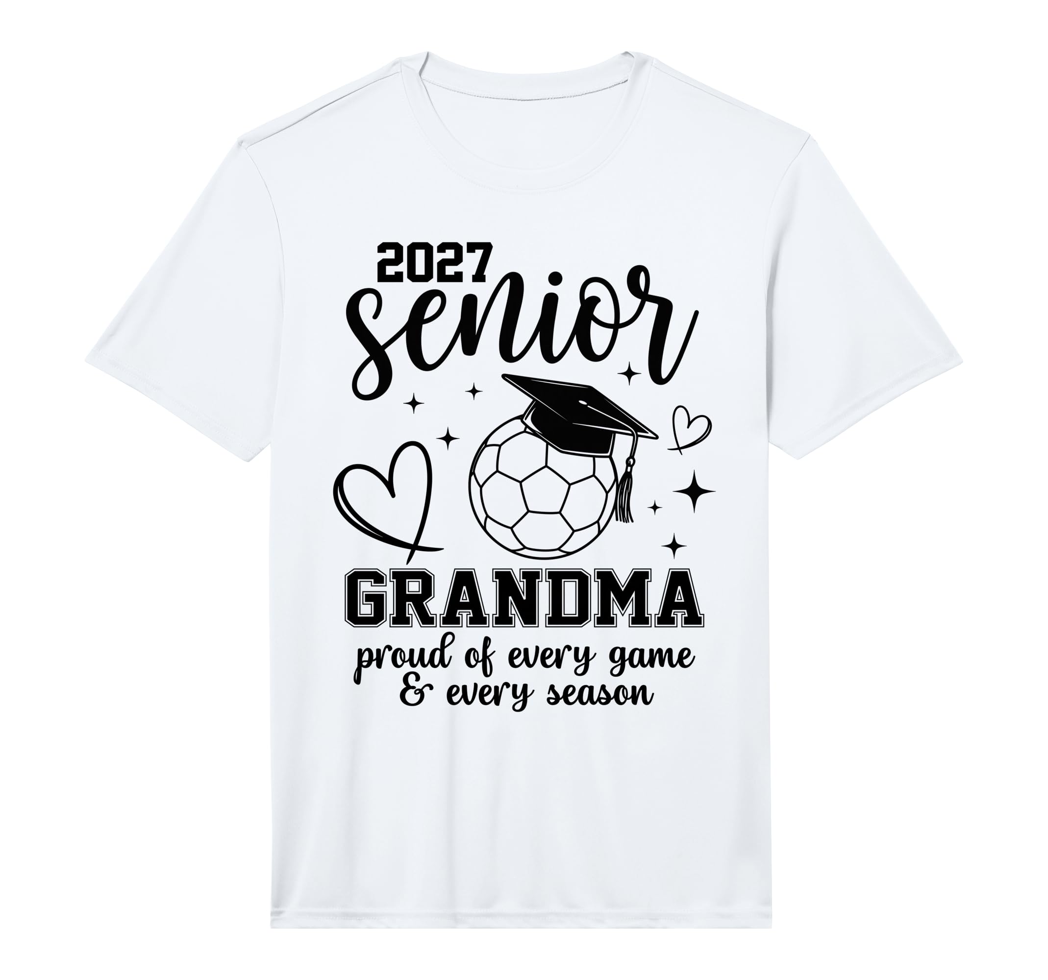 2027 Senior Soccer Grandma Proud T-Shirt - Fun Novelty Design Men Women