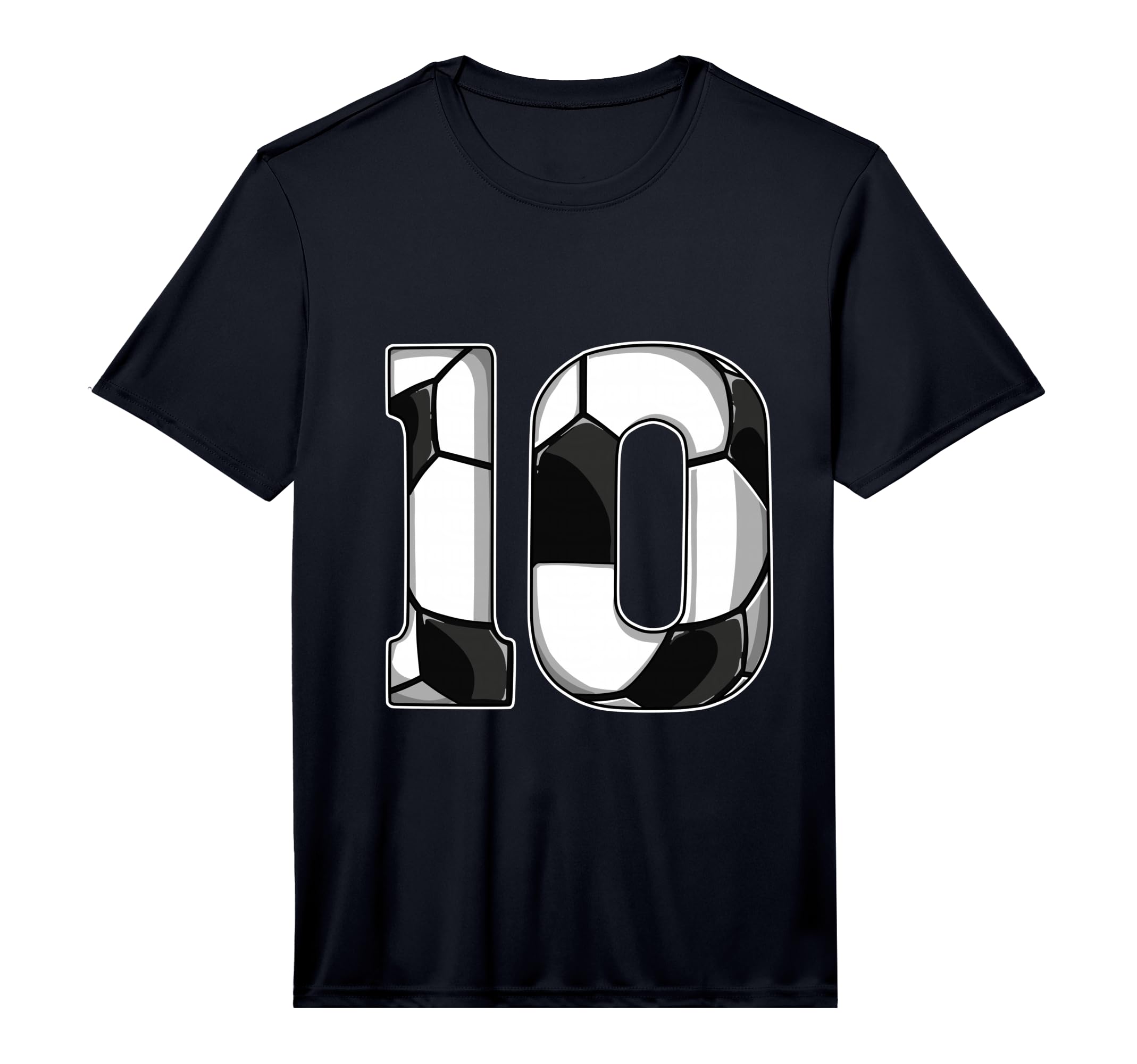10Th Birthday Soccer Performance T-Shirt - Minimalist Print Men Women