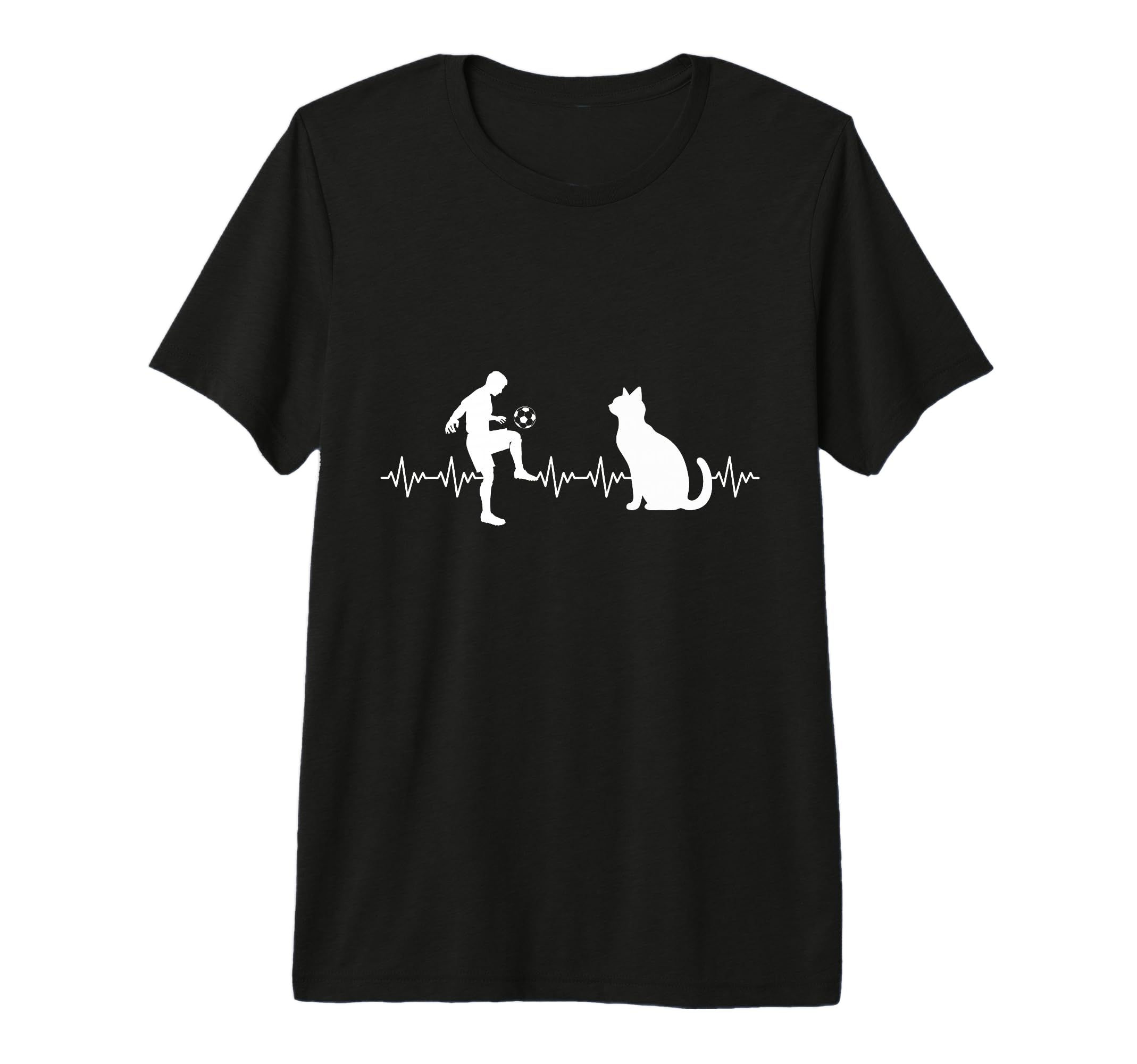 Cat Lover Soccer Player Coach Cat Sports T-Shirt - Graphic Print Men Women