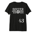 Soccer Mom Jersey Number 43 Favorite T-Shirt - Custom Art Print Unisex