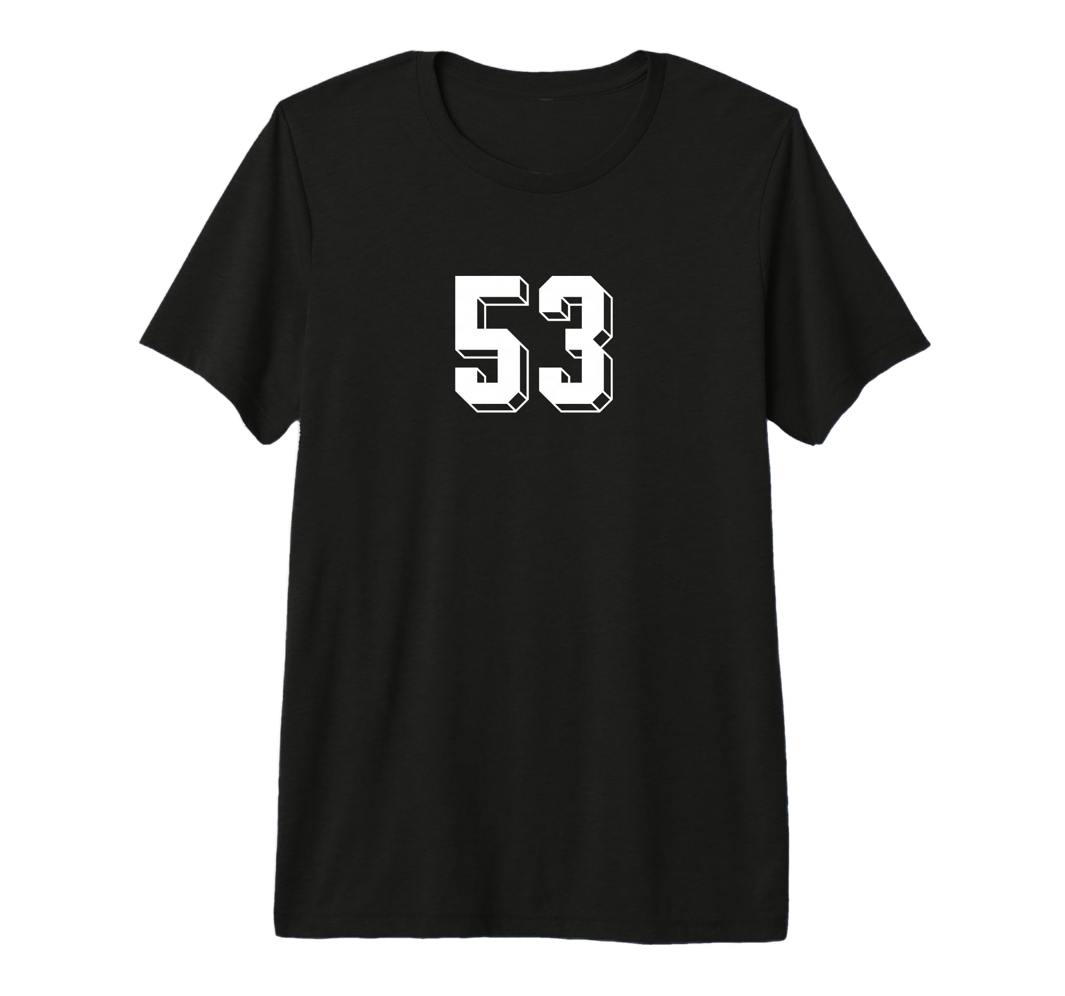 Number 53 80S 90S Soccer Team Jersey T-Shirt - Graphic Print Unisex