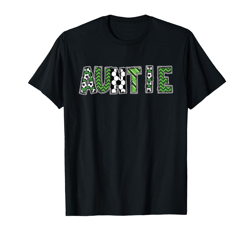Soccer Aunt Auntie Birthday Party T-Shirt - Custom Art Print for Adults
