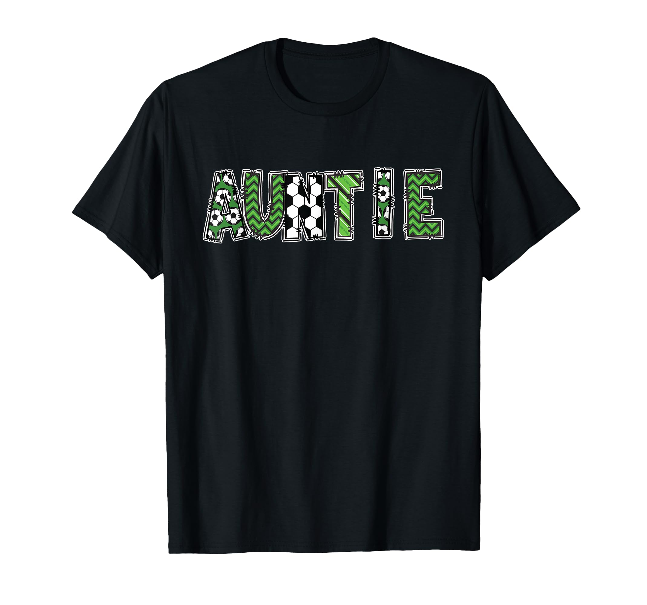 Soccer Aunt Auntie Birthday Party T-Shirt - Custom Art Print for Adults