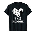 Ball Nonnie Heart Funny Soccer T-Shirt - Unique Graphic for Adults