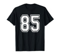 Number 85 Numbered Uniform Sports T-Shirt - Streetwear Style Men Women