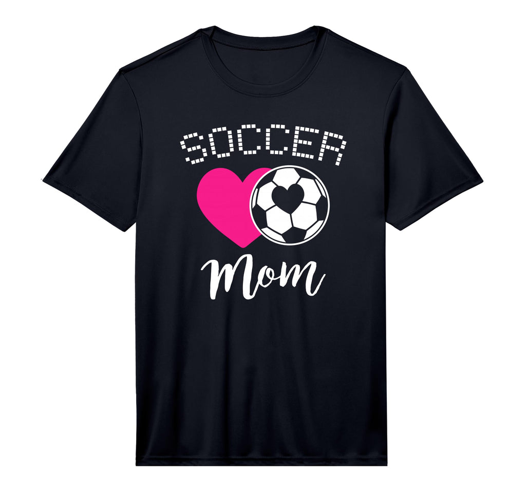 Mens Soccer Mom Love Heart Mama Mommy T-Shirt - Novelty Apparel Unisex