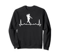 Soccer Player Heartbeat Soccer Sweatshirt - Minimalist Print Men Women