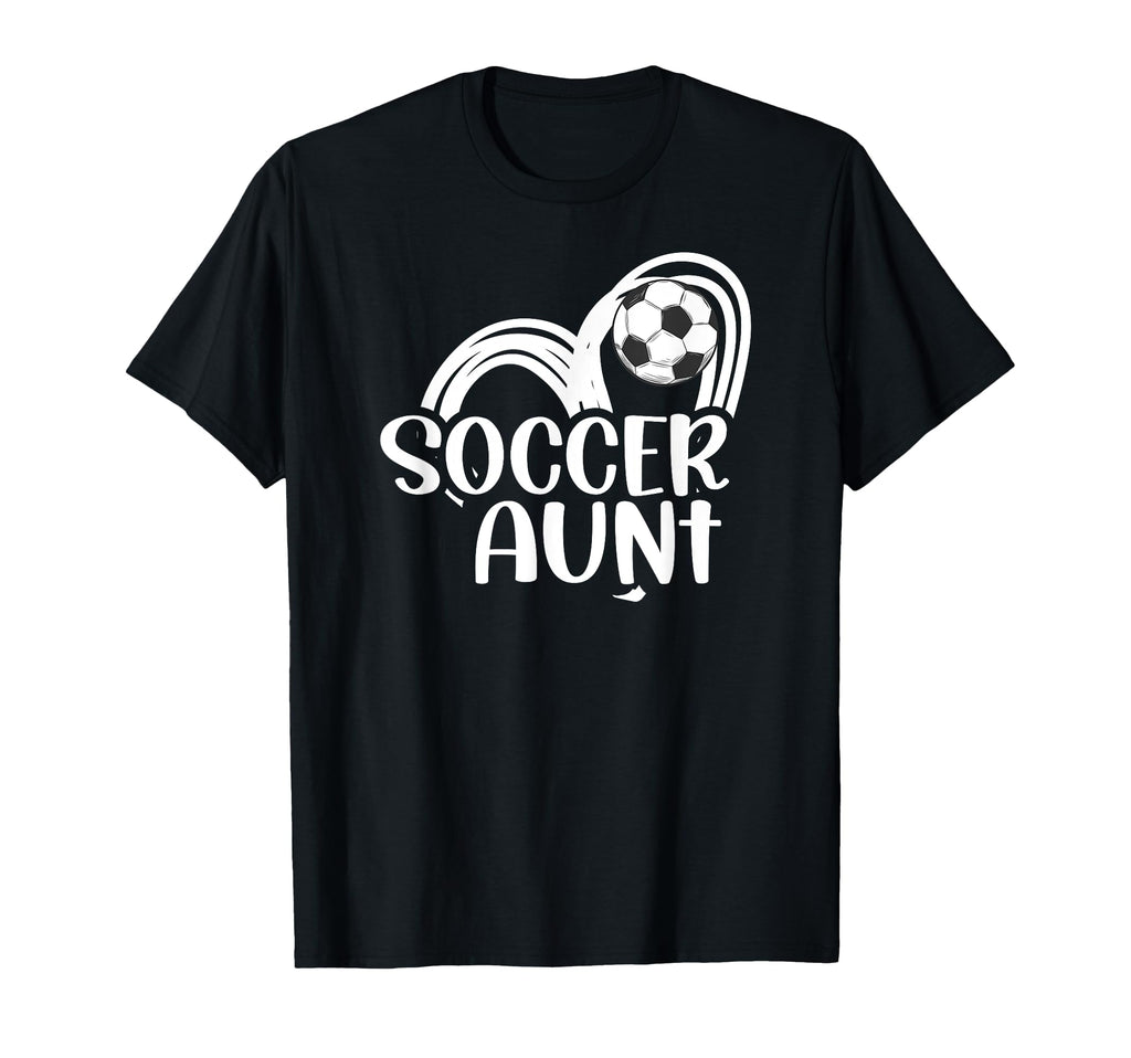 Soccer Aunt Heart Aunt Soccer Player T-Shirt - Streetwear Style for Adults
