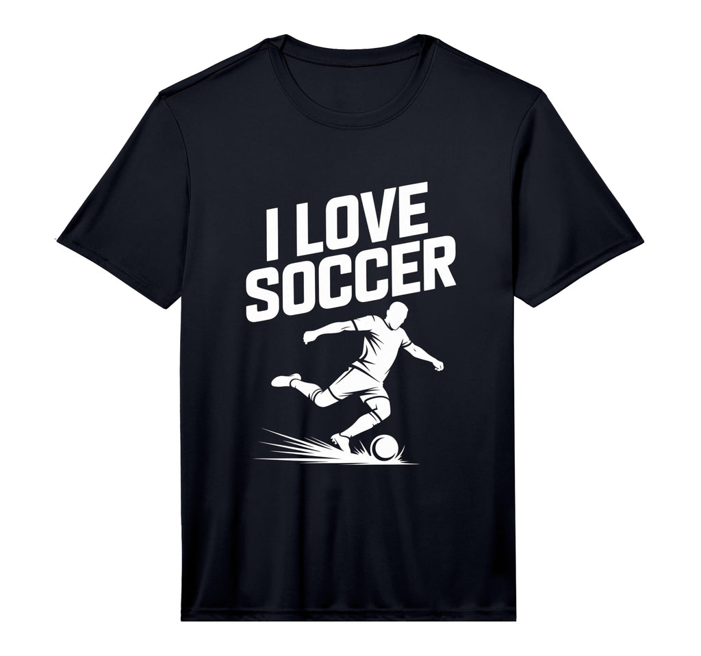 Mens I Love Soccer Football Fans T-Shirt - Fun Novelty Design Unisex