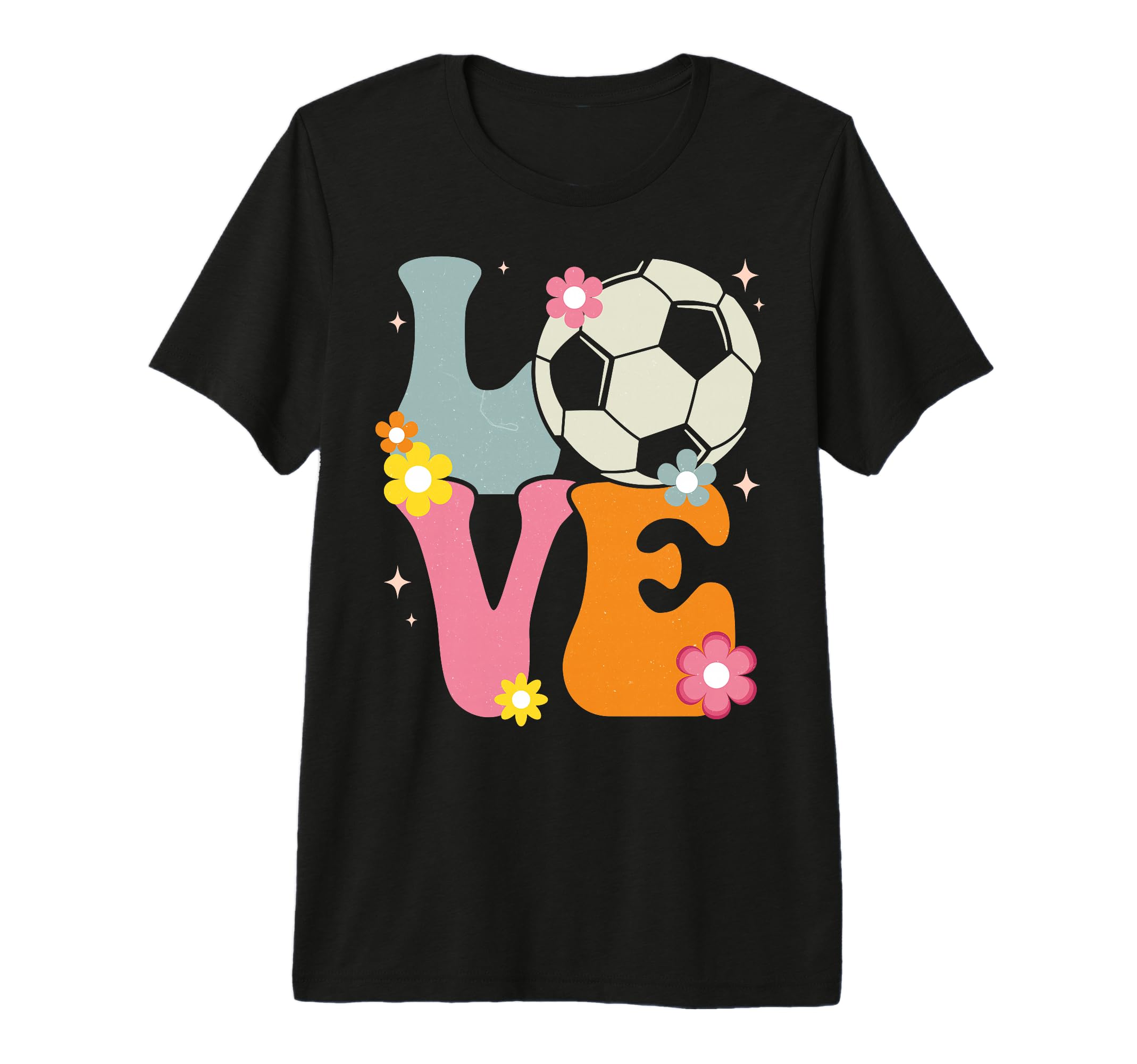 Soccer Love Groovy Soccer Lover T-Shirt - Fun Novelty Design Unisex