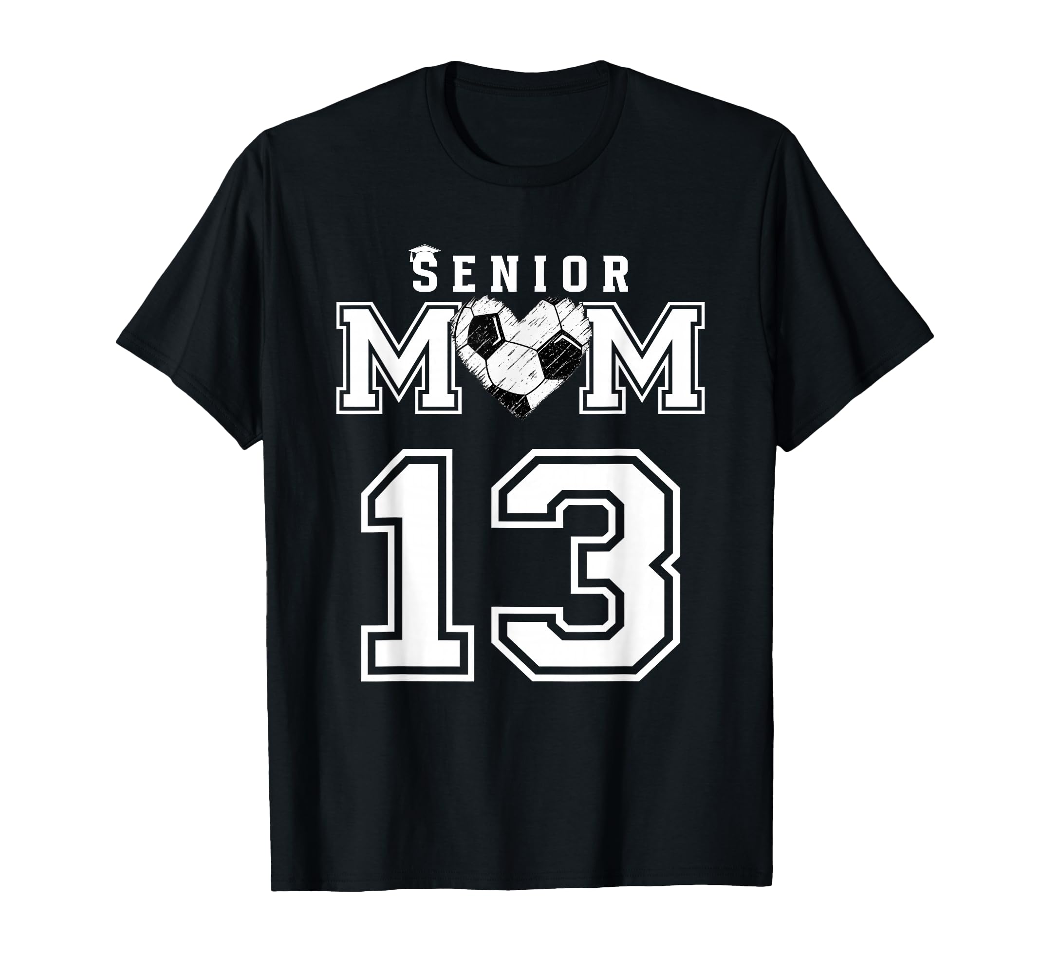 Proud Senior Soccer Mom Custom T-Shirt - Casual Everyday Wear Unisex