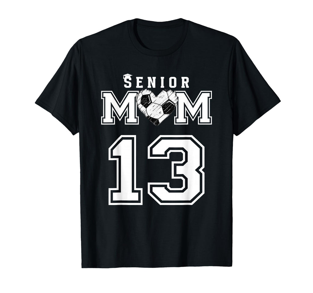 Proud Senior Soccer Mom Custom T-Shirt - Minimalist Print for Adults