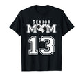 Proud Senior Soccer Mom Custom T-Shirt - Minimalist Print for Adults