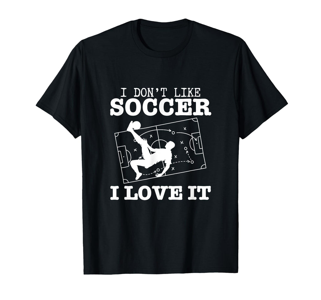 I Love Soccer Funny Soccer Player T-Shirt - Custom Art Print Unisex