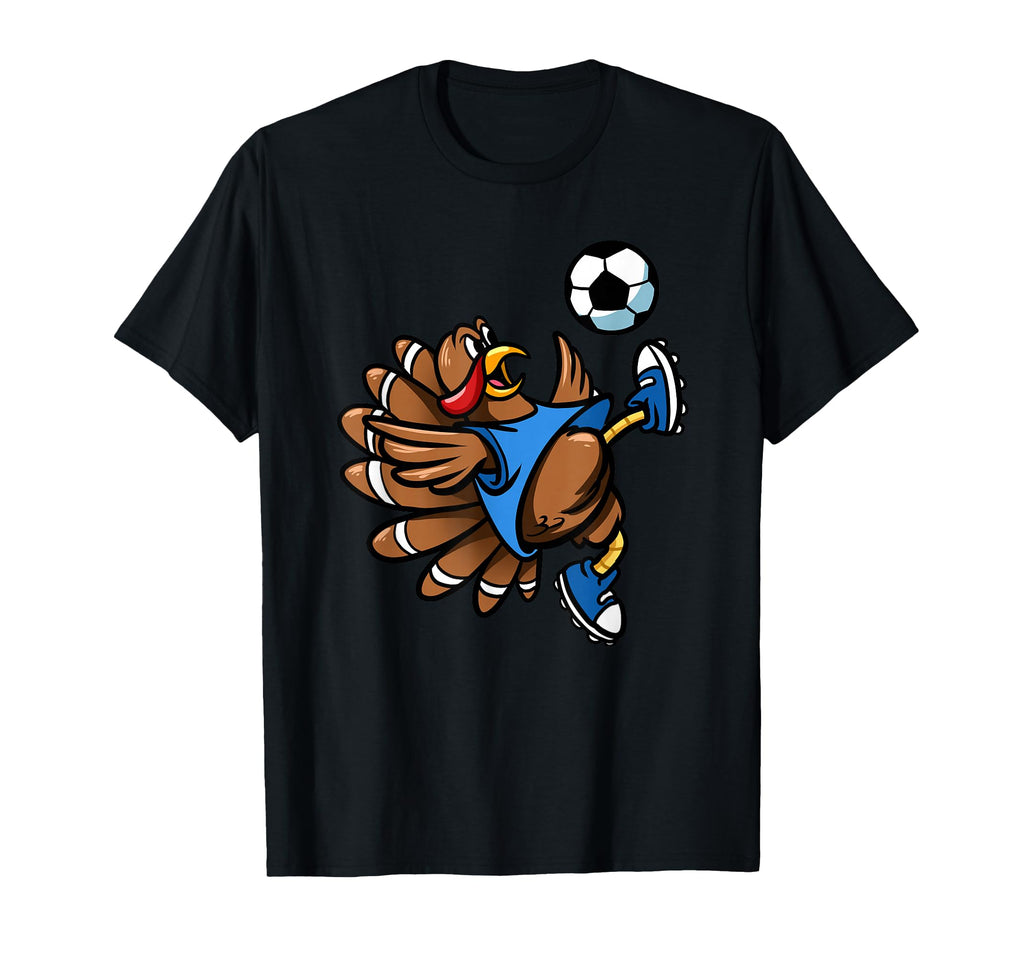 Bicycle Kick Turkey Thanksgiving T-Shirt - Streetwear Style for Adults