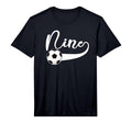 9Th Birthday Party Soccer 9 Year Old T-Shirt - Casual Everyday Wear Unisex